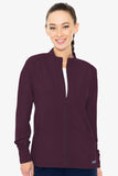 2660 Med Couture Women's Zip Front Warm-Up With Shoulder Yokes