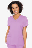 Med Couture V-NECK SHIRTTAIL TOP