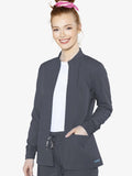 Med Couture Insight Women's Zip Front Warm-Up With Shoulder Yokes-2660